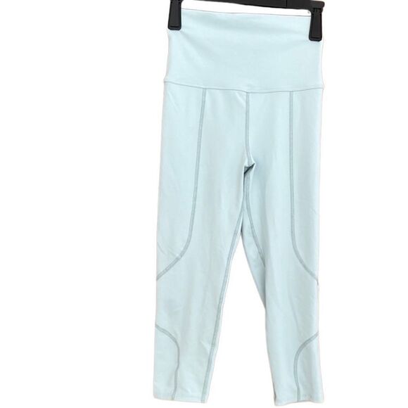 LIVE THE PROCESS ice blue Geometric leggings, size S - Picture 4 of 7